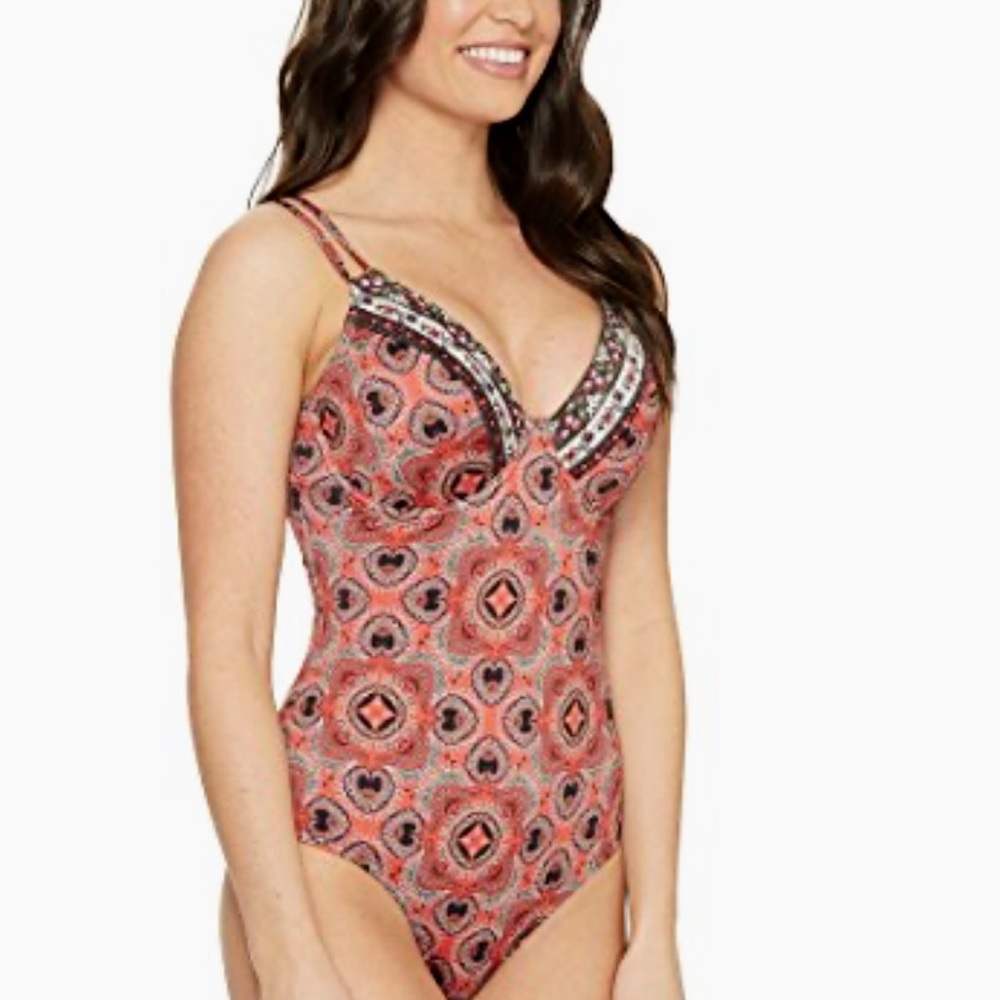 Jessica Allen Paisley One-Piece Swimsuit